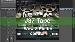 Waves Plugin / Abbey Road J37 Tape Introduction #2 Wow & Flutter control