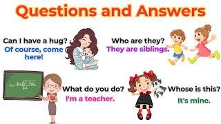 Speak English For Beginners | Daily Use English Question Answers |Fun Learning Question Answers