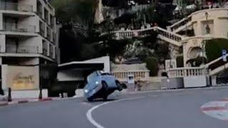 Montecarlo, minicar a tutta velocità sul circuito: l'incidente è spettacolare