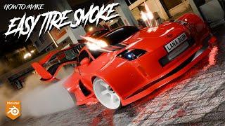 How To Make Drift Car Tire Smoke in Blender 4.0