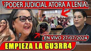 BOMBAZO! PROTESTA PODER JUDICIAL!! DETIENEN A LENIA BATRES EN SU DISCURSO, N4RC0 SUELTA LA SOPA