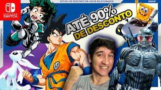 ATÉ 90% DE DESCONTO - PROMOÇÕES NO NINTENDO SWITCH