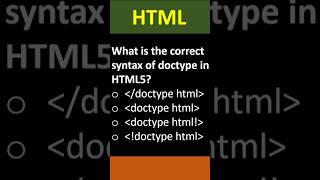 HTML MCQ | HTML Interview Questions
