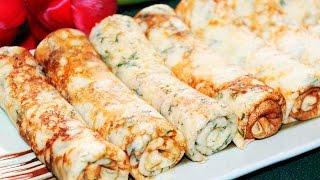 Cheese Dill Crepes Recipe  Super Delicious Recipe  Tasty Cooking