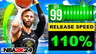 STEPH CURRY BUILD + BEST JUMPSHOT and 99 3PT RATING (NBA 2K24)