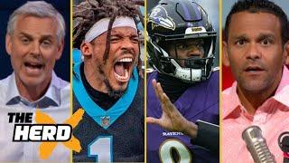 THE HERD | Cam Newton says Lamar Jackson is the greatest dual-threat QB ever - Colin reacts