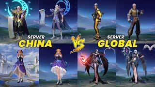 China Server vs Global Server: Mobile Legends Bang Bang Hero Entrance Animation Comparison