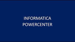 Class2 - Informatica Powercenter ETL