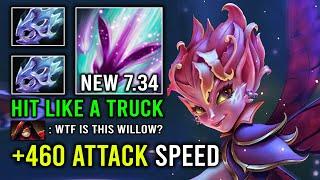 +460 Attack Speed NEW 7.34 Hyper Carry Dark Willow Brutal Offlane Hit Like a Truck Dota 2