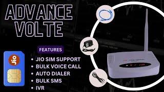 Advance Volte IVR || Jio Sim Supported IVR #ivrmachine #volteivr #ivrdevice #bulkvoicecall #a4e1