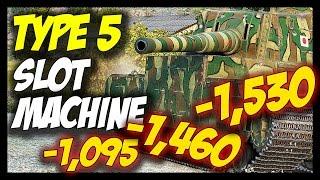 ► Type 5 Heavy Slot Machine - CRAZY Damage Rolls! - World of Tanks Type 5 Heavy Gameplay