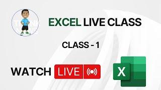 Excel Live Class - 1 | DevelopersGuides Live Stream | #excel #exceltips #exceltutorial #msexcel