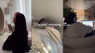 AESTHETIC SCHOOL MORNING ROUTINEll TIKTOK COMPILATIONS