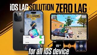 Lag Problem fix in iOS device || Speed up for iOS device for gaming | Bgmi lag fix | No lag