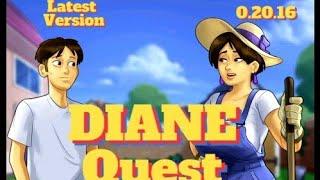 Diane Complete Quest (Full Walkthrough) - Summertime Saga 0.20.16 (Latest Version)--#viralvideo