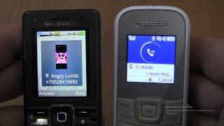 Angry Luntik Incoming call&Outgoing call at the Same Time Samsung 1200M+Sony Ericsson K770i