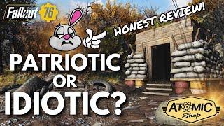 In Game Review! Patriotic Den Bundle Atom Shop Update Fallout 76 CAMP Builder Reaction