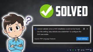 [Solved] How to Fix Cannot validate since a PHP installation could not be found