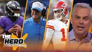 Chiefs, Ravens in Super Bowl bubble, Will Jim Harbaugh lead the Chargers to success? | THE HERD