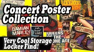 Concert Poster Collection found in the locker I bought at the abandoned storage locker auction