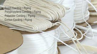 Cording Welting / Piping - Selection Guide