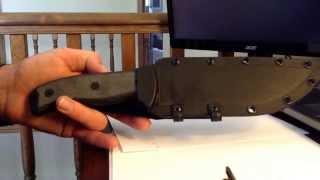 Easy and inexpensive Firesteel holder for ESEE 6