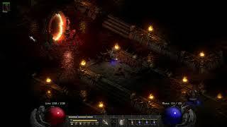 Diablo 2: Resurrected - Normal Mode Mephisto Boss Fight (Solo Sorceress)