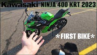 BRAND NEW 2023 KAWASAKI NINJA 400 KRT (First Bike) Review