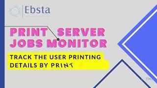 PRINT MANAGER JOBS MONITOR |PRINT SERVER On Windows Server 2019|