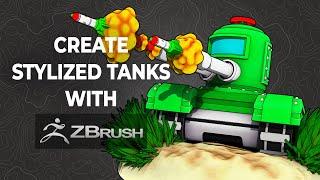 Create Stylized Tanks with ZBrush - ZModeler, Deformers, BPR Filters & More in Action!