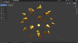 Blender tutorial - Geometry nodes - rotating and randomizing instances