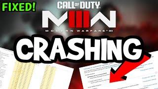 How To Fix Modern Warfare 3 Crashing! (100% FIX)