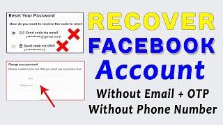 how to recover facebook account without email and password and phone number 2025