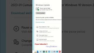 #shorts Windows 10 update kaise kare 2023 | how to update windows 10 in laptop in Hindi | Windows 11