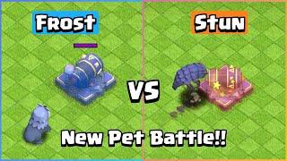 Diggy VS Frosty | New Max Level Pet Battle | Clash of Clans