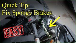 Quick Tip: Fix Spongy Brakes!