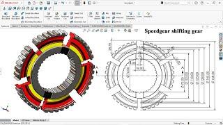 Sketch shifting gear in solidworks | Speed gear Tata moters | solidworks tutorial