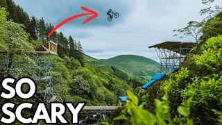 SCARIEST JUMP OF MY LIFE!! Testing the NEW Red Bull Hardline Features