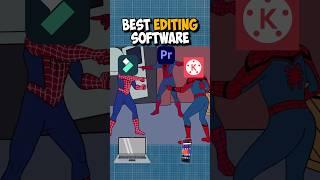 Filmora vs Kinemaster vs Premiere Pro | Best Editing Software  #shorts (36/100)