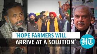 Farmers’ protest: Agriculture minister hopeful of unions arriving at a solution