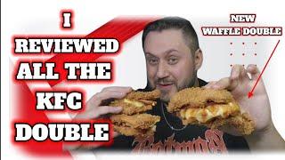 KFC - ORIGINAL CRISPY DOUBLE - ZINGER DOUBLE AND BRAND NEW WAFFLE DOUBLE Review