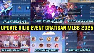 UPDATE RILIS EVENT GRATISAN MLBB SANRIO CHARACTERS EVENT MLBB X TRANSFORMERS, HARITH EVOS LEGEND