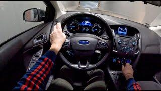 2014 Ford Focus Mk3 Night | POV Test Drive #1016 Joe Black