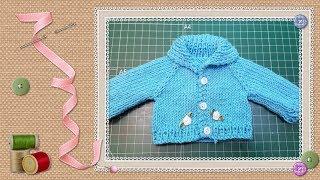 Knit jacket for dolls tutorial