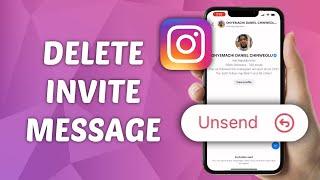 How to Delete Invite Message on Instagram