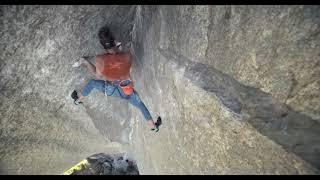 mic picks up fast heartbeat of a female mountain climber