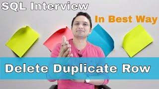 P#8 How to Delete duplicate records in oracle SQL Database - interview question by Rakesh Malviya