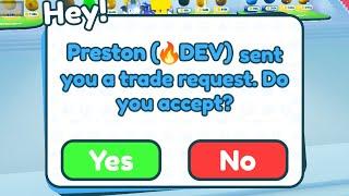 Preston Sent Me A Trade Request And THIS HAPPENED... (Pet Simulator X)