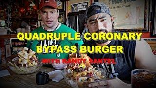 VORTEX'S QUADRUPLE CORONARY BYPASS BURGER CHALLENGE WITH RANDY SANTEL