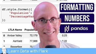 Formatting numbers in Pandas DataFrames